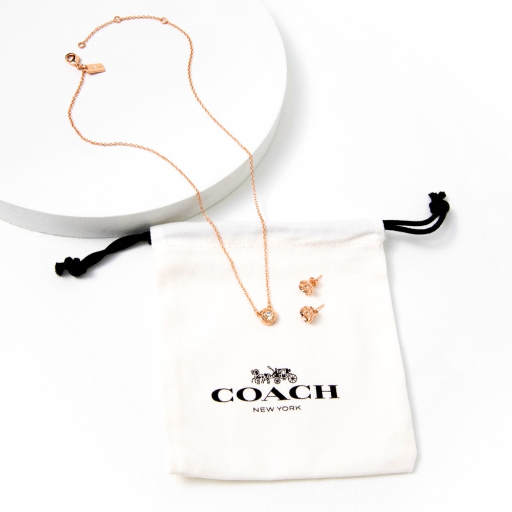 Coach Necklace & earring set NWT*
